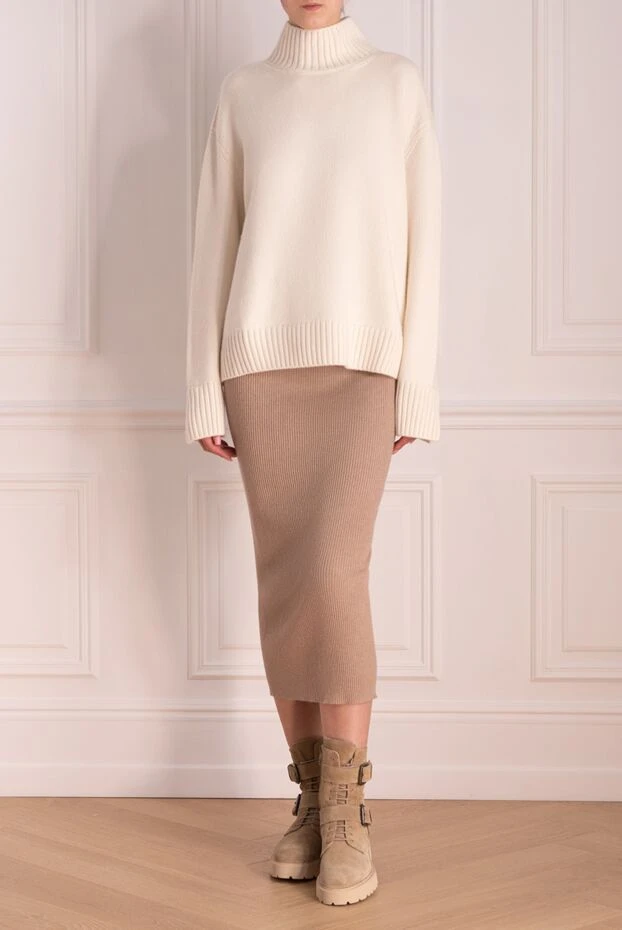 Brunello Cucinelli beige skirt for women 174755 - photo 2