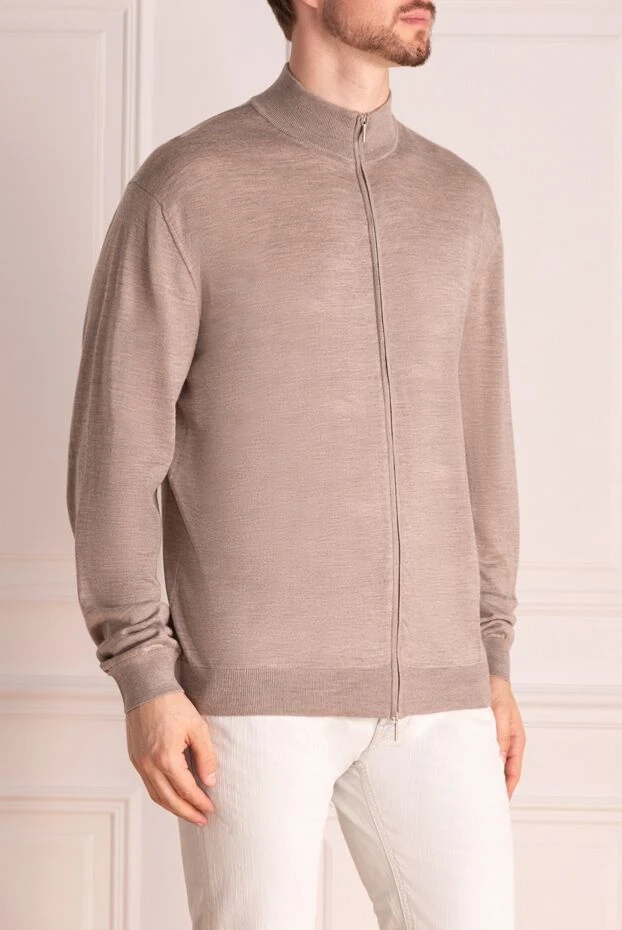 Cesare di Napoli жұмсақ, тегіс кашемир және жібек кардиган.
 174801 - фото 3