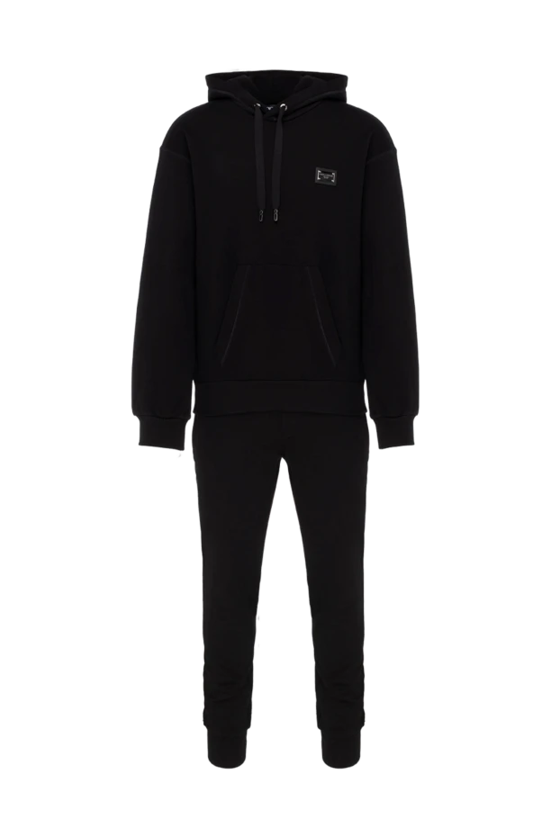 Dolce & Gabbana man men's cotton sports suit, black купить с ценами и фото 174831 - photo 1