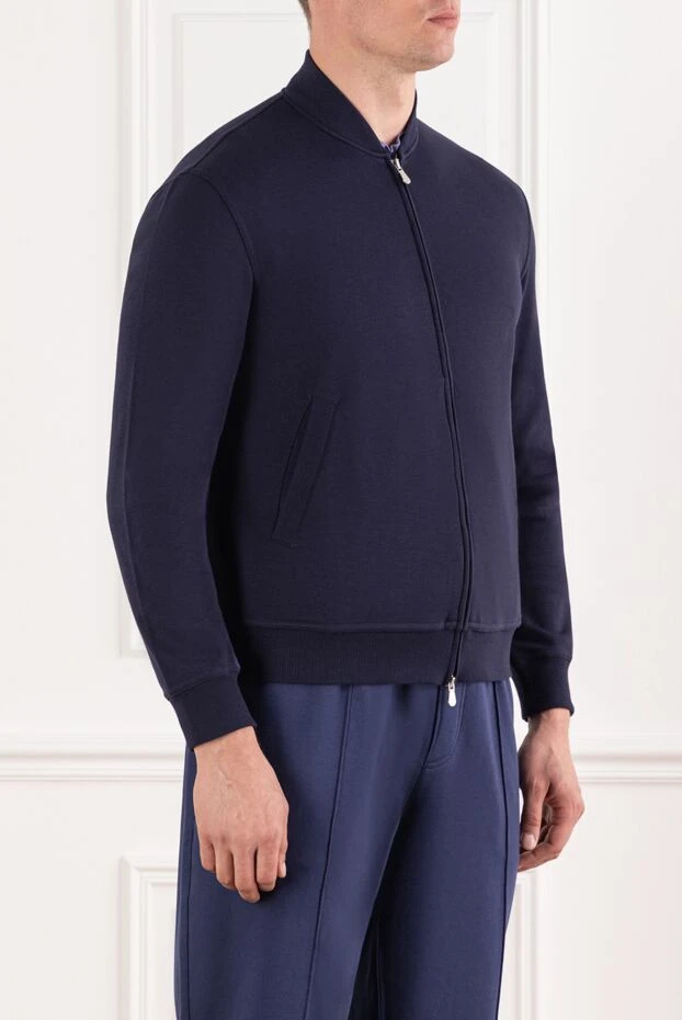 Brunello Cucinelli кофта спортивная с двухзамковой молнией и плотными манжетами
 174844 - фото 3