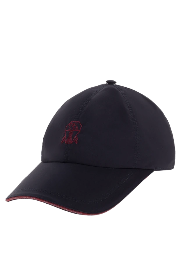 Brunello Cucinelli кепка из полиэстера и полиамида синяя мужская 174858 - фото 3