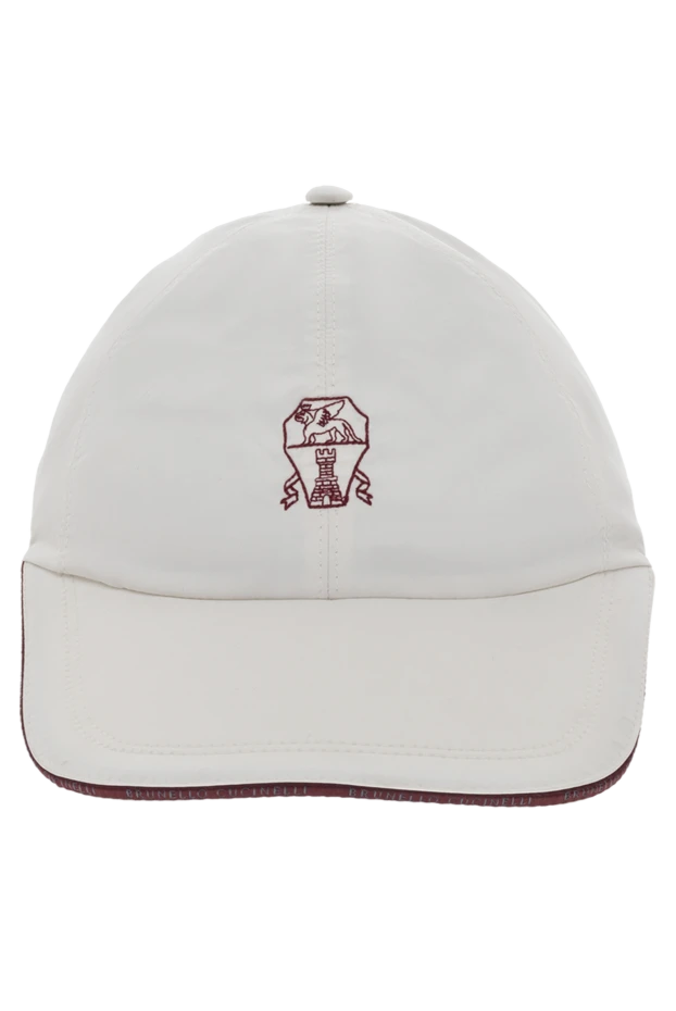 Brunello Cucinelli cap made of polyester and polyamide white men's 174859 - photo 1