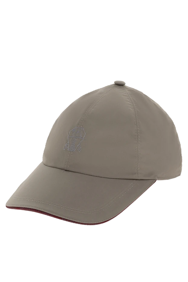 Brunello Cucinelli  beige polyester and polyamide cap for men 174860 - photo 3