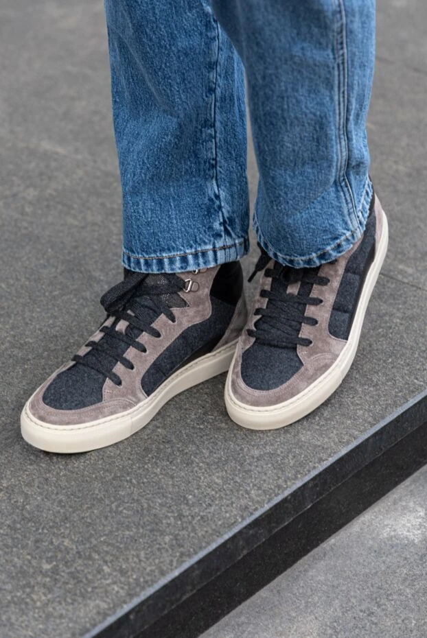 Brunello Cucinelli кроссовки-хайтопы коричневые женские 174867 - фото 2