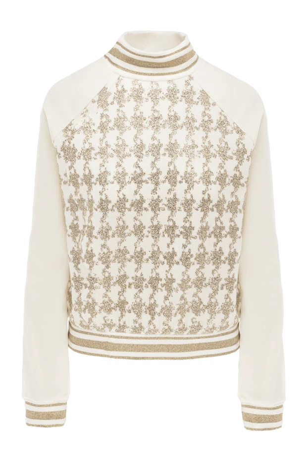 Balmain woman white cotton and polyester jumper for women купить с ценами и фото 174879 - photo 1