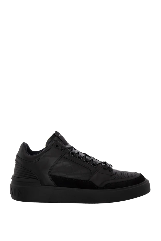 Balmain man black leather sneakers for men купить с ценами и фото 174887 - photo 1