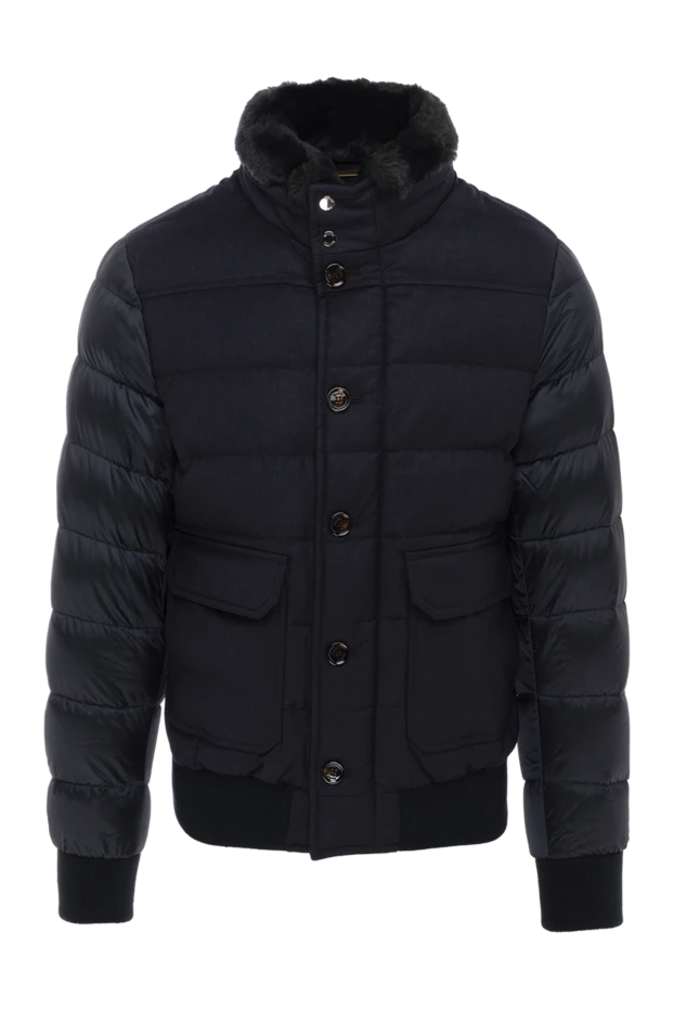 Moorer man blue wool jacket for men купить с ценами и фото 174910 - photo 1