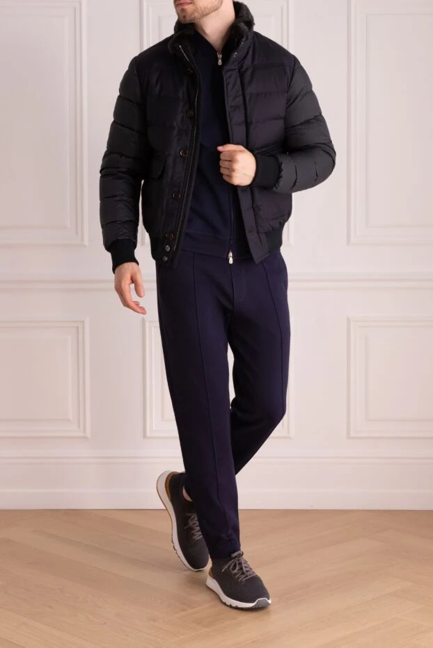 Moorer man blue wool jacket for men купить с ценами и фото 174910 - photo 2