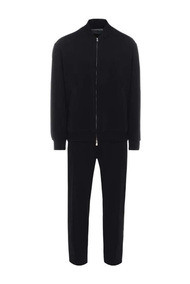 Sports suit for men made of cotton and polyamide black - photo 1