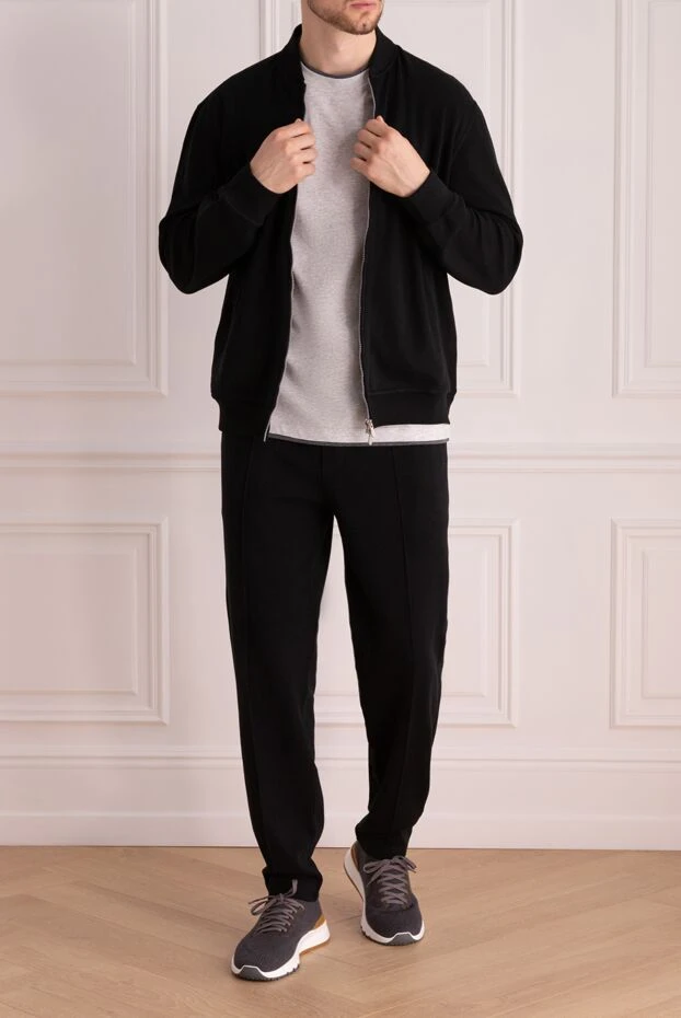 Brunello Cucinelli қалың мақта трикотаждан жасалған ыңғайлы спорттық костюм 174928 - фото 2