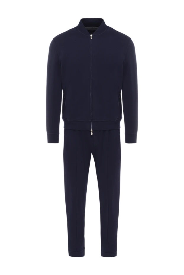 Brunello Cucinelli костюм спортивный мужской из хлопка и полиамида синий 174929 - фото 1