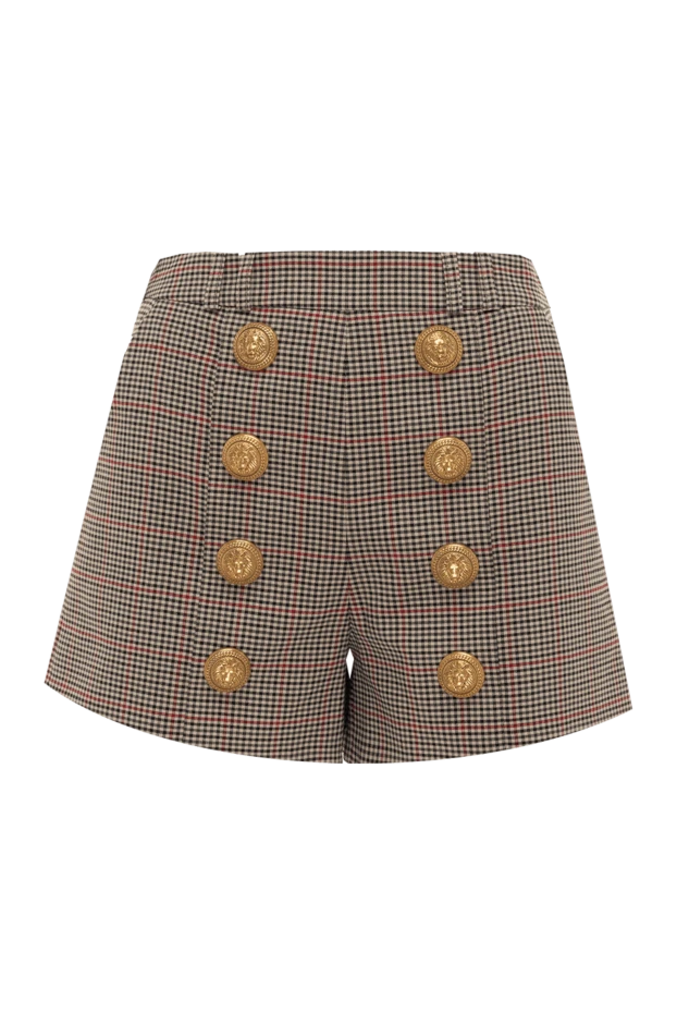 Balmain woman beige polyester and wool shorts for women купить с ценами и фото 174933 - photo 1