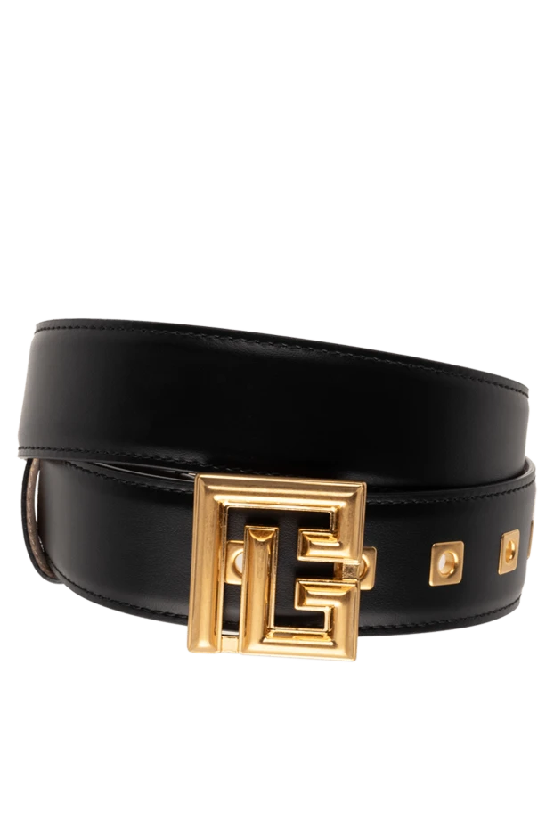 Balmain woman black leather belt for women купить с ценами и фото 174937 - photo 1