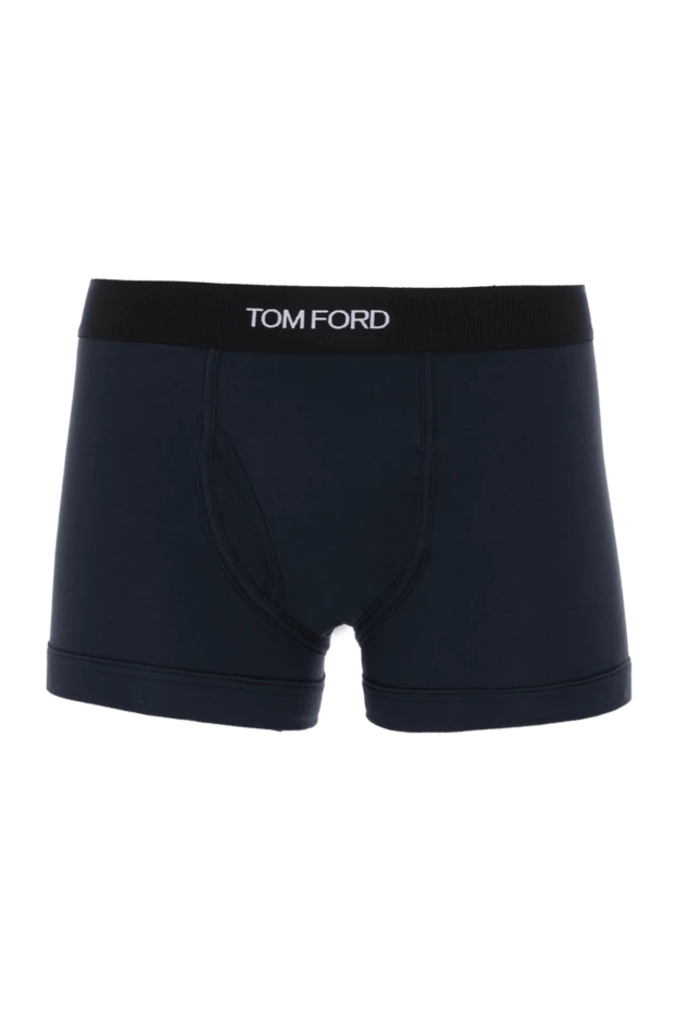 Tom Ford man men's boxers made of cotton and elastane, blue купить с ценами и фото 174941 - photo 1