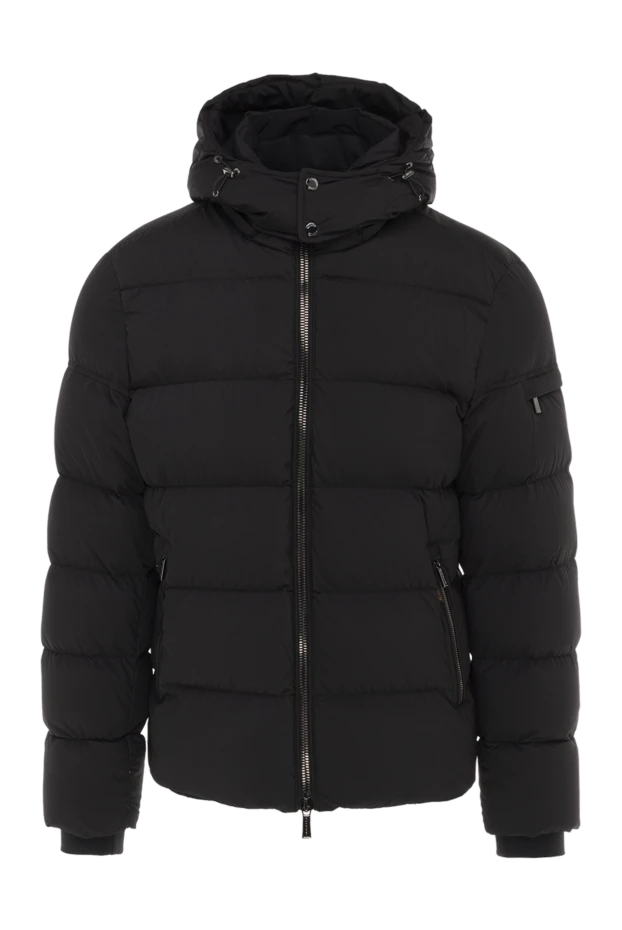 Moorer man black polyester down jacket for men купить с ценами и фото 174947 - photo 1