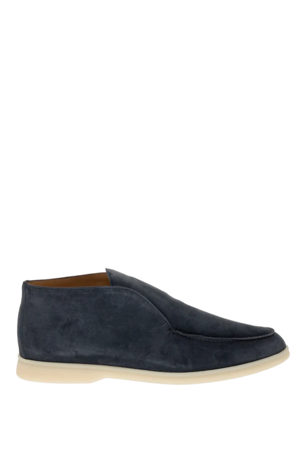 Loro Piana man men's blue suede loafers купить с ценами и фото 174953 - photo 1