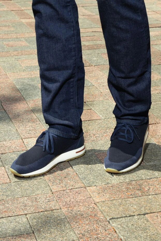 60 LP Flexy Walk Blue Double Layer Knit Wool Sneakers - photo 2