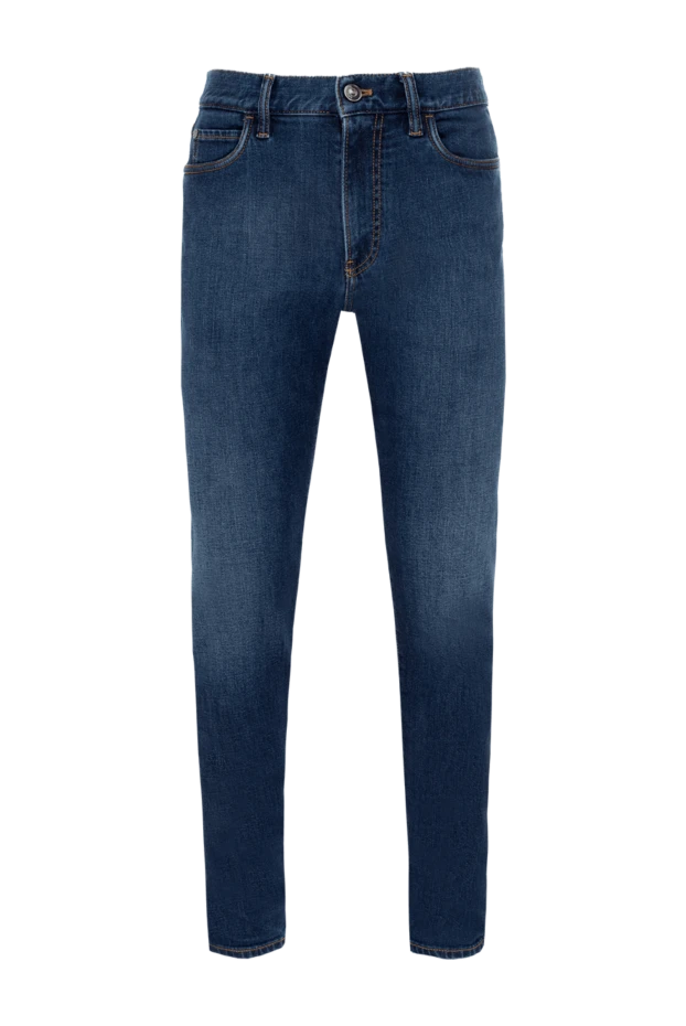 Loro Piana man blue cotton and polyurethane jeans for men купить с ценами и фото 174971 - photo 1