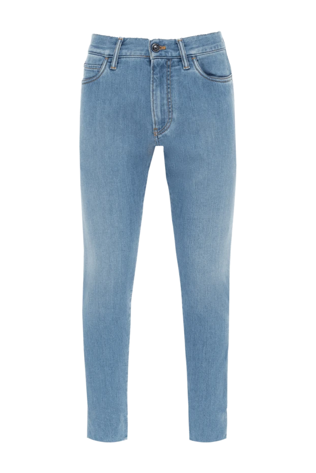 Loro Piana man blue cotton and polyurethane jeans for men купить с ценами и фото 174972 - photo 1