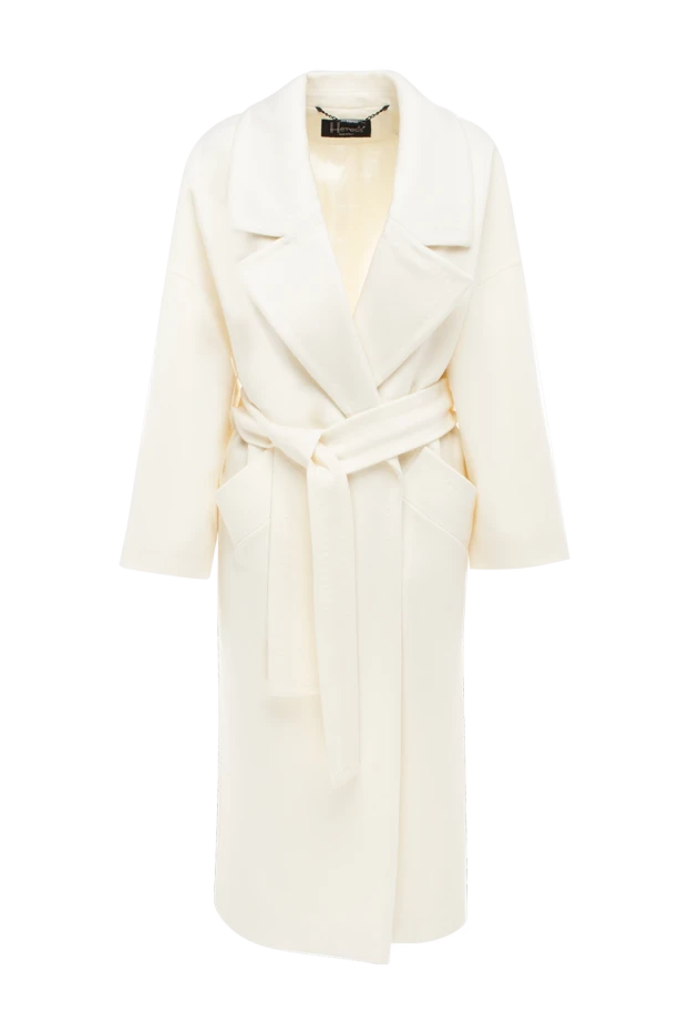 Heresis woman women's white wool coat купить с ценами и фото 174981 - photo 1