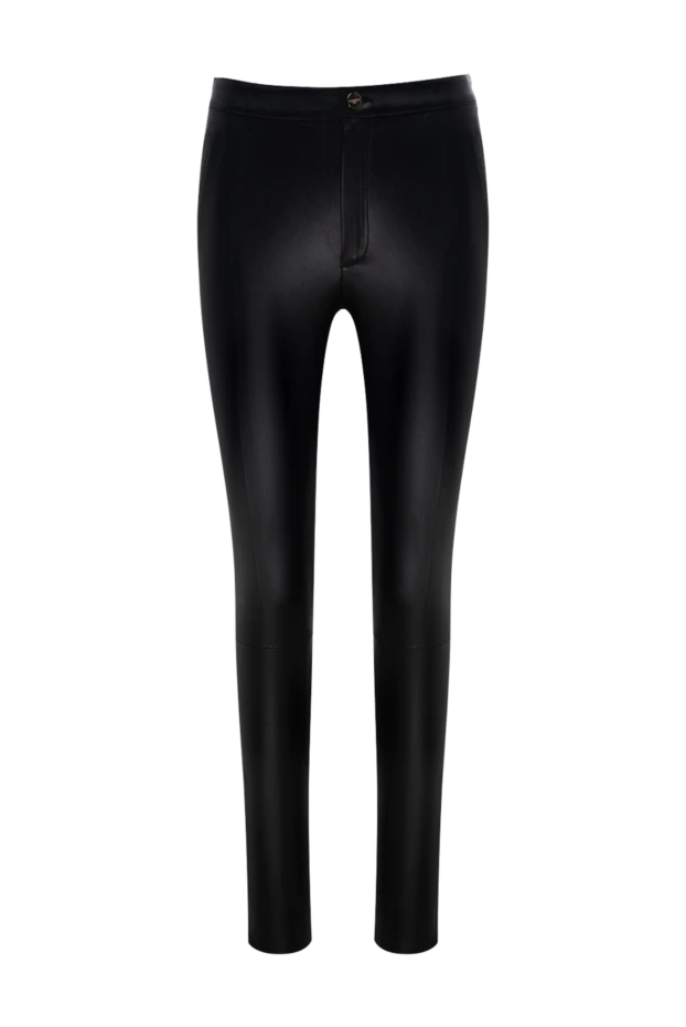 Max&Moi woman black leather trousers for women купить с ценами и фото 175036 - photo 1