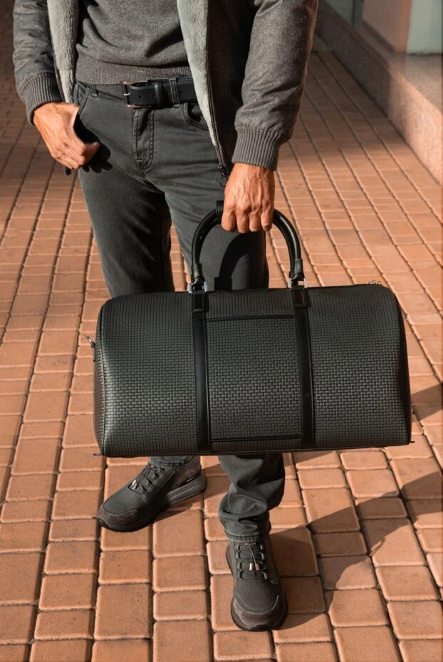 Stefano Ricci кроссовки из кожи и полиэстера серые мужские 175059 - фото 2