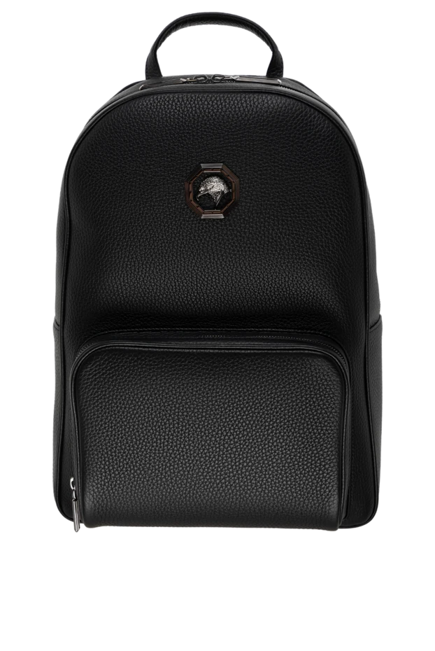 Рюкзак из натуральной кожи черный - фото 1