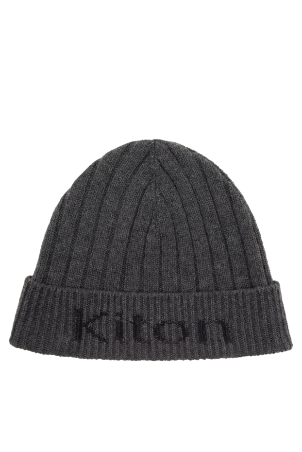 Kiton man gray cashmere hat for men 175078 - photo 1