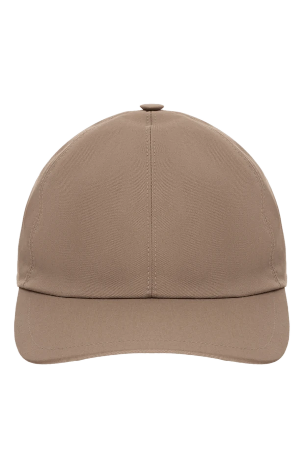 Cesare di Napoli man beige cotton cap for men купить с ценами и фото 175083 - photo 1