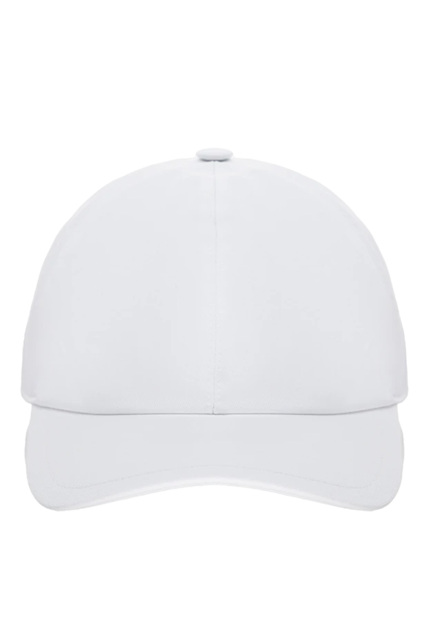 Cesare di Napoli man white cotton cap for men купить с ценами и фото 175089 - photo 1