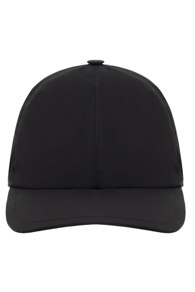 Cesare di Napoli man men's black wool and polyamide cap купить с ценами и фото 175094 - photo 1