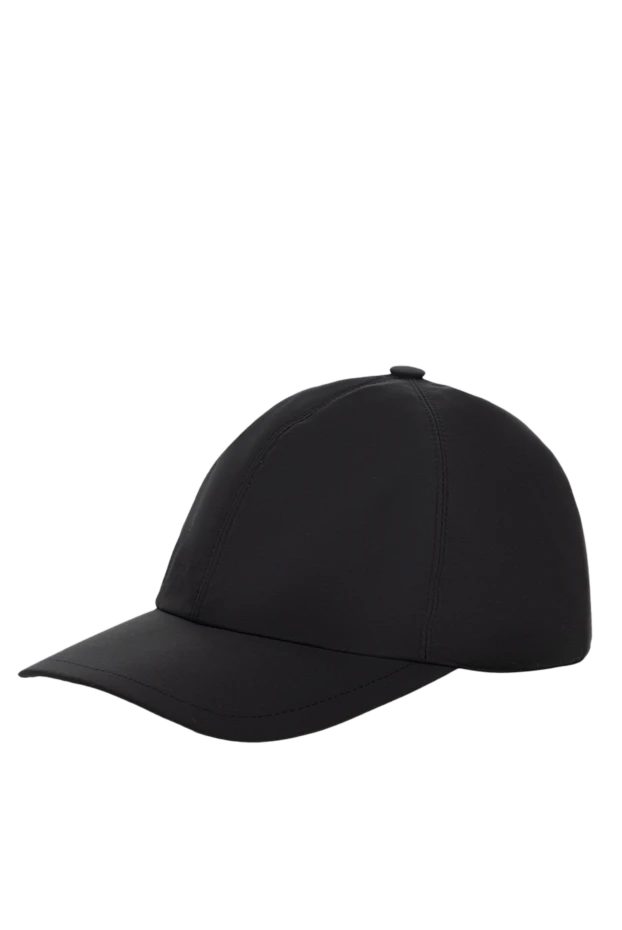 Cesare di Napoli black wool and polyamide cap for men 175094 - photo 3