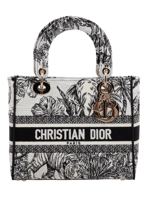 Dior woman white cotton bag for women купить с ценами и фото 175110 - photo 1