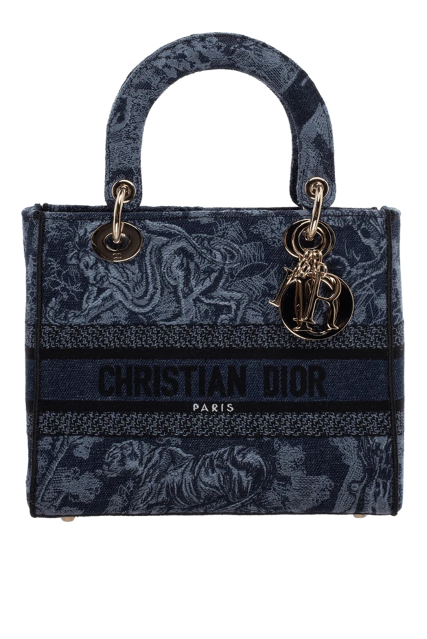 Dior woman blue cotton bag for women купить с ценами и фото 175113 - photo 1