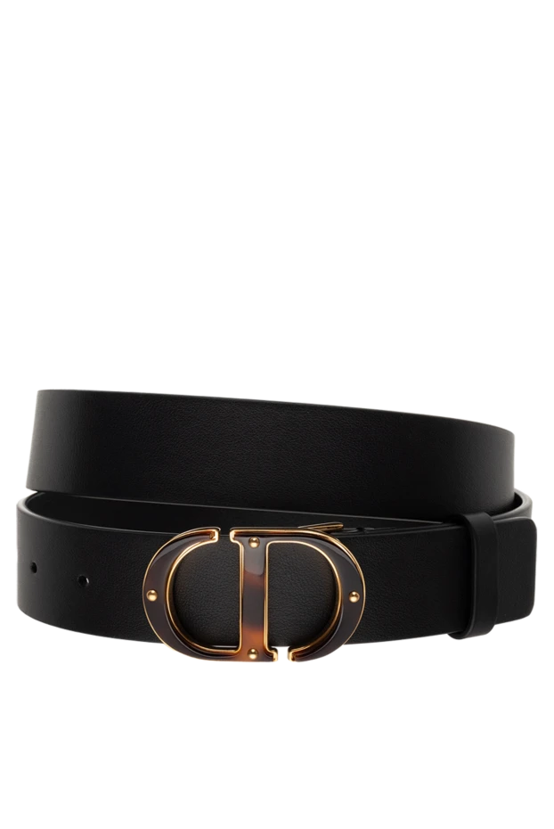 Dior woman black leather belt for women купить с ценами и фото 175116 - photo 1