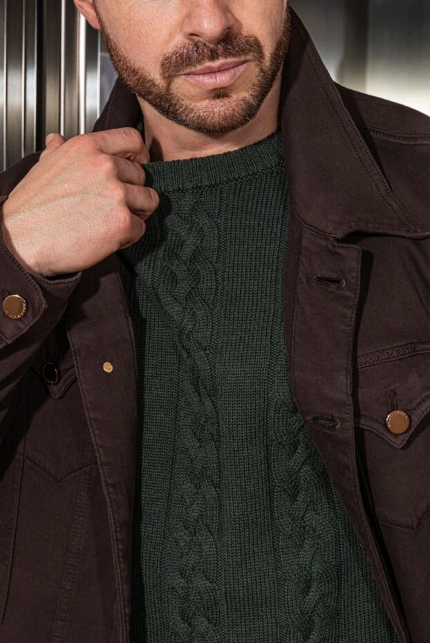 Scissor Scriptor куртка джинсовая из хлопка коричневая мужская 175130 - фото 2