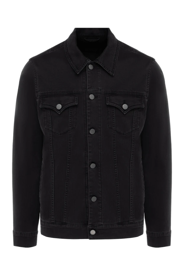 Scissor Scriptor man black cotton and polyester denim jacket for men купить с ценами и фото 175131 - photo 1