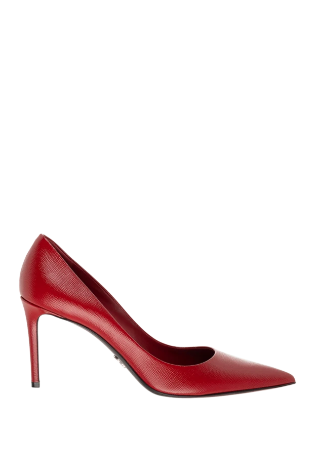 Prada woman red leather shoes for women купить с ценами и фото 175132 - photo 1