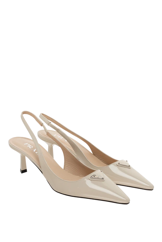 Prada woman beige leather shoes for women купить с ценами и фото 175135 - photo 2