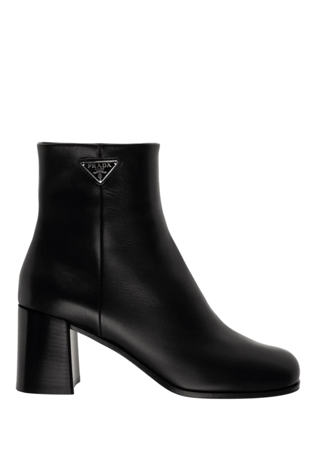 Prada woman women's black leather ankle boots купить с ценами и фото 175140 - photo 1