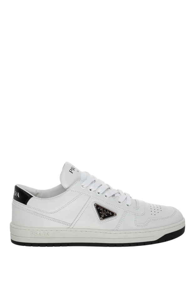 Prada woman white leather sneakers for women купить с ценами и фото 175143 - photo 1