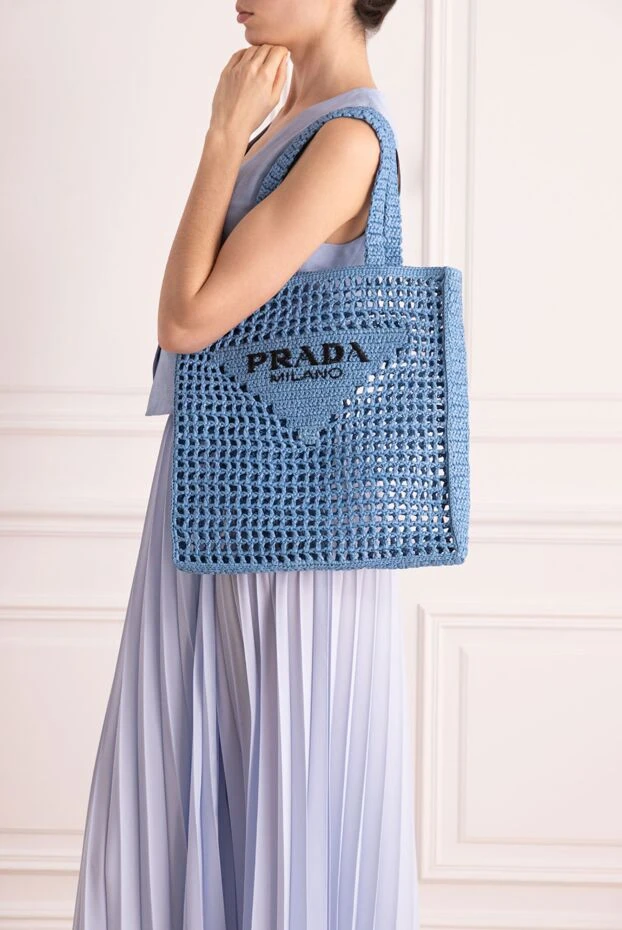 Prada woman blue bag for women купить с ценами и фото 175150 - photo 2