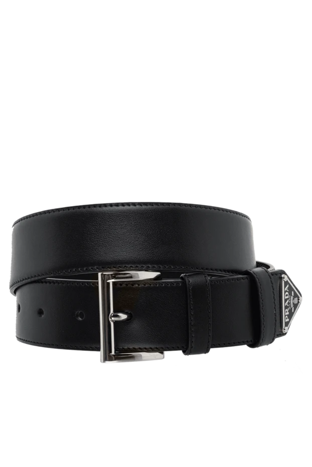 Prada woman black leather belt for women купить с ценами и фото 175156 - photo 1