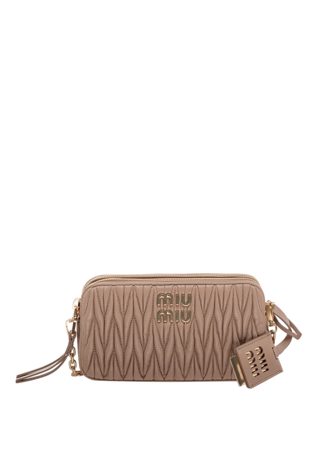 Miu Miu woman beige leather bag for women купить с ценами и фото 175174 - photo 1