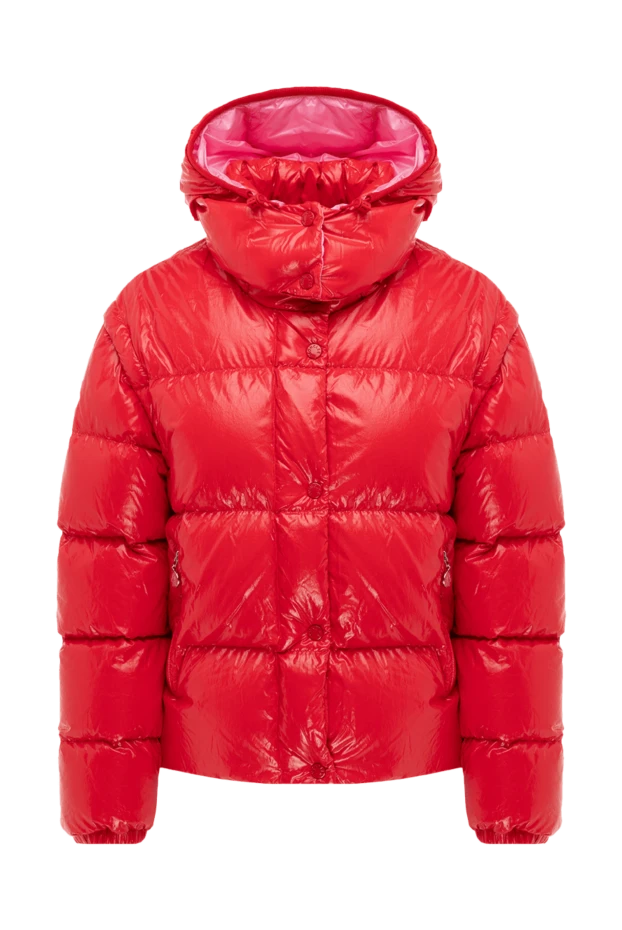 Moncler Әйелдер әйелдерге арналған қызыл полиэфирден жасалған төменгі күрте купить с ценами и фото 175199 - фото 1