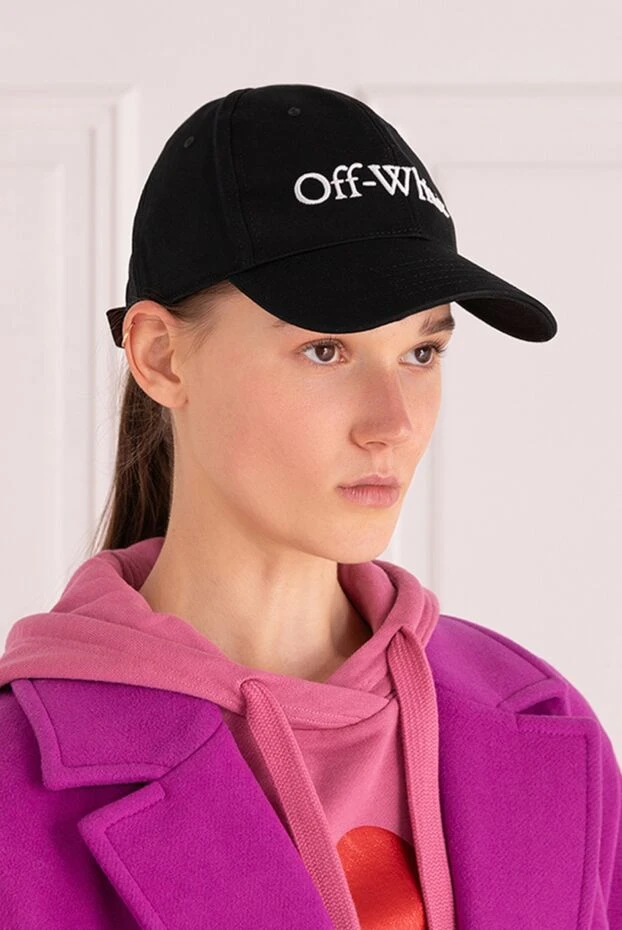 Off-White woman black cotton cap for women купить с ценами и фото 175206 - photo 2