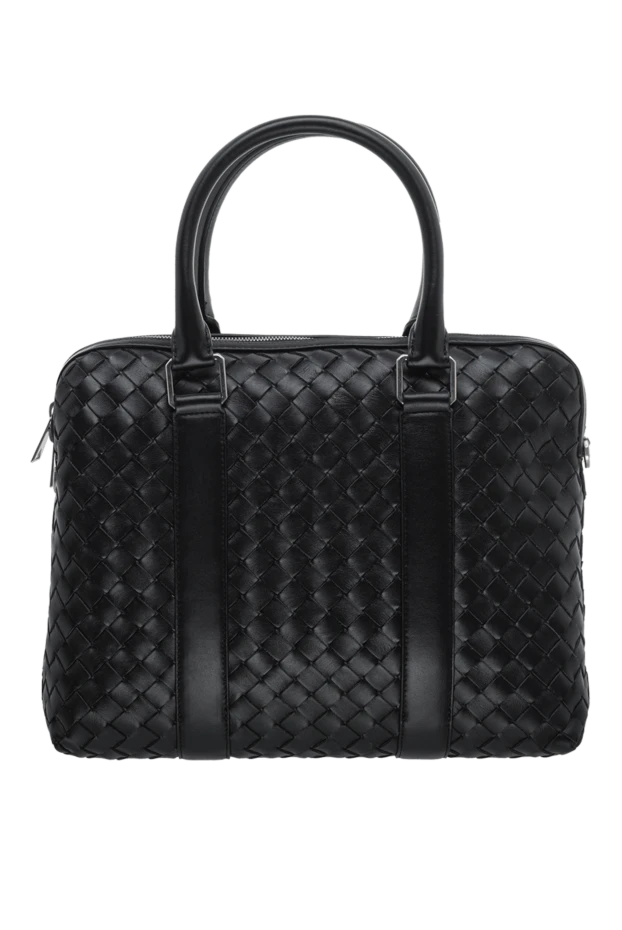 Bottega Veneta man shoulder bag made of genuine leather black купить с ценами и фото 175230 - photo 1