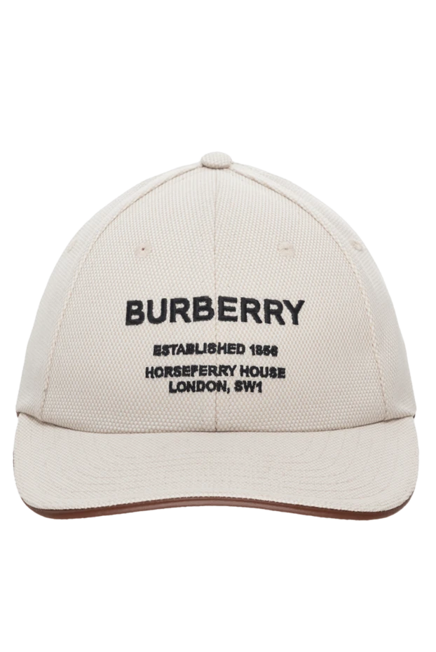 Burberry woman women's white cotton cap купить с ценами и фото 175242 - photo 1