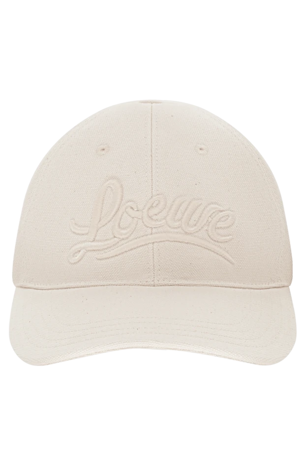 Loewe woman white cotton cap for women купить с ценами и фото 175251 - photo 1