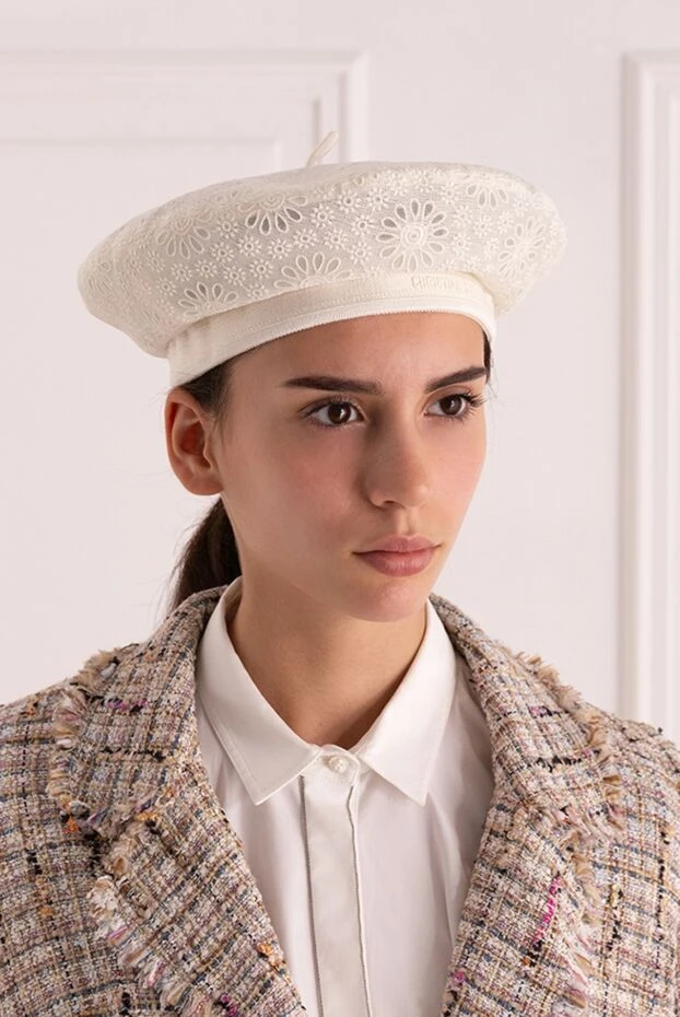 Dior woman white beret for women купить с ценами и фото 175266 - photo 2